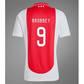 Pánské fotbalový oblečení Ajax Brian Brobbey #9 Domácí košile 2024-25 Krátkým Rukávem